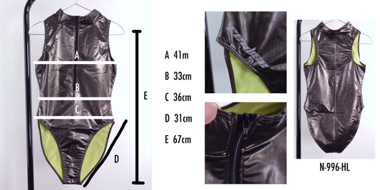 (PRICE DOWN)【REALISE】Rubberized One-piece Swimsuit (N-996-HL)