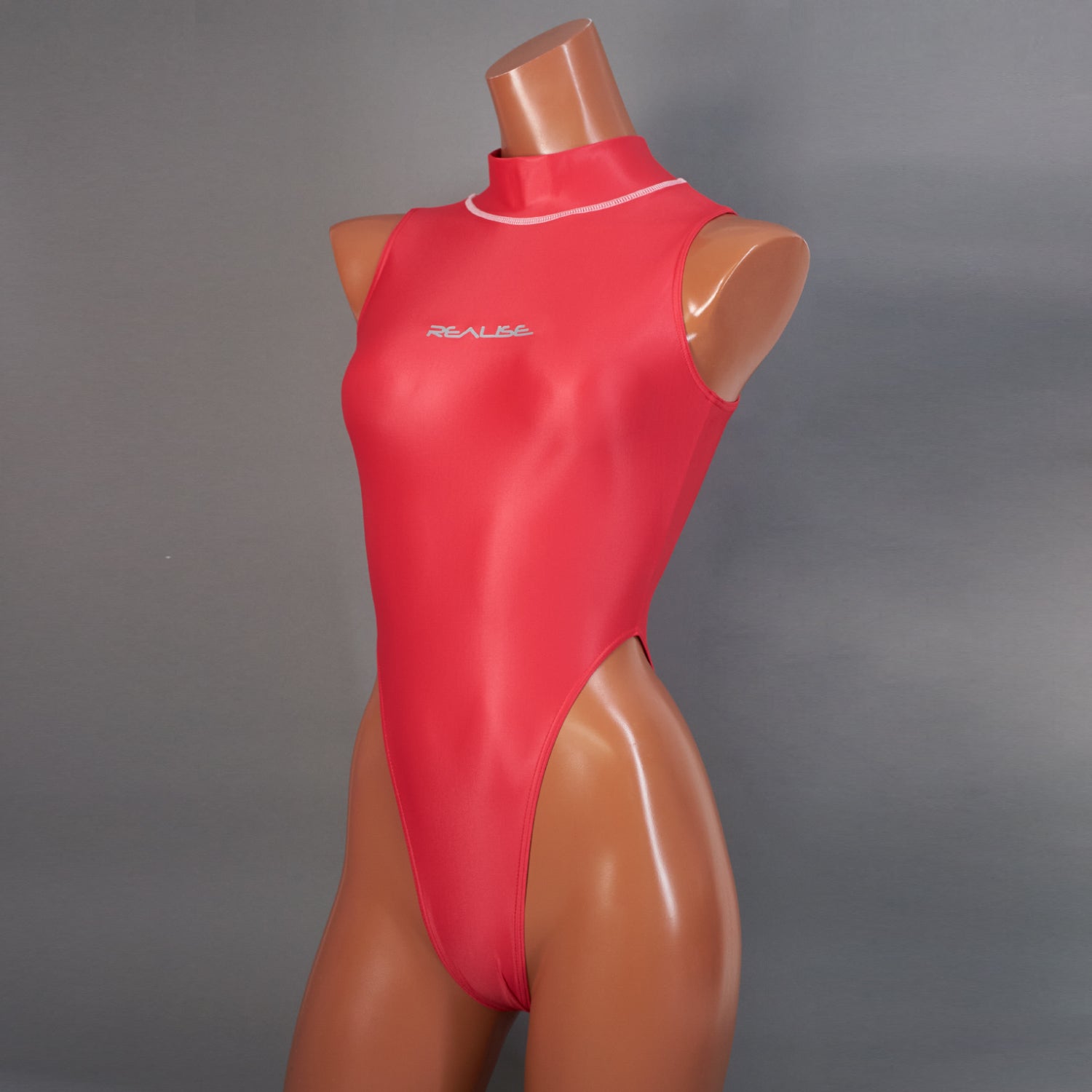 【REALISE】Hi neck high leg Swimsuit  (K-0303 KW) extra image