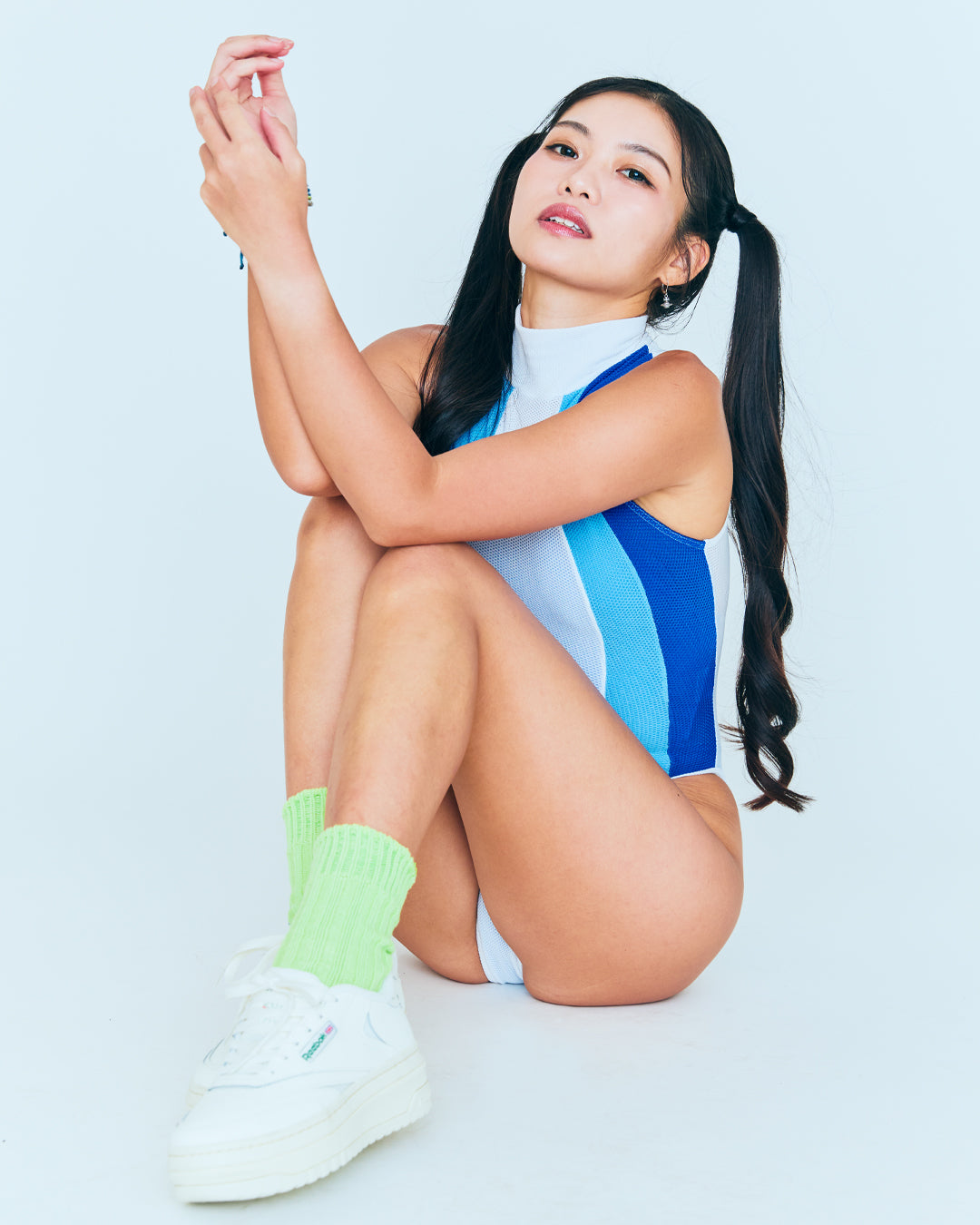 【REALISE】Hi neck Mesh Bodysuit  (N-0371MSH) extra image