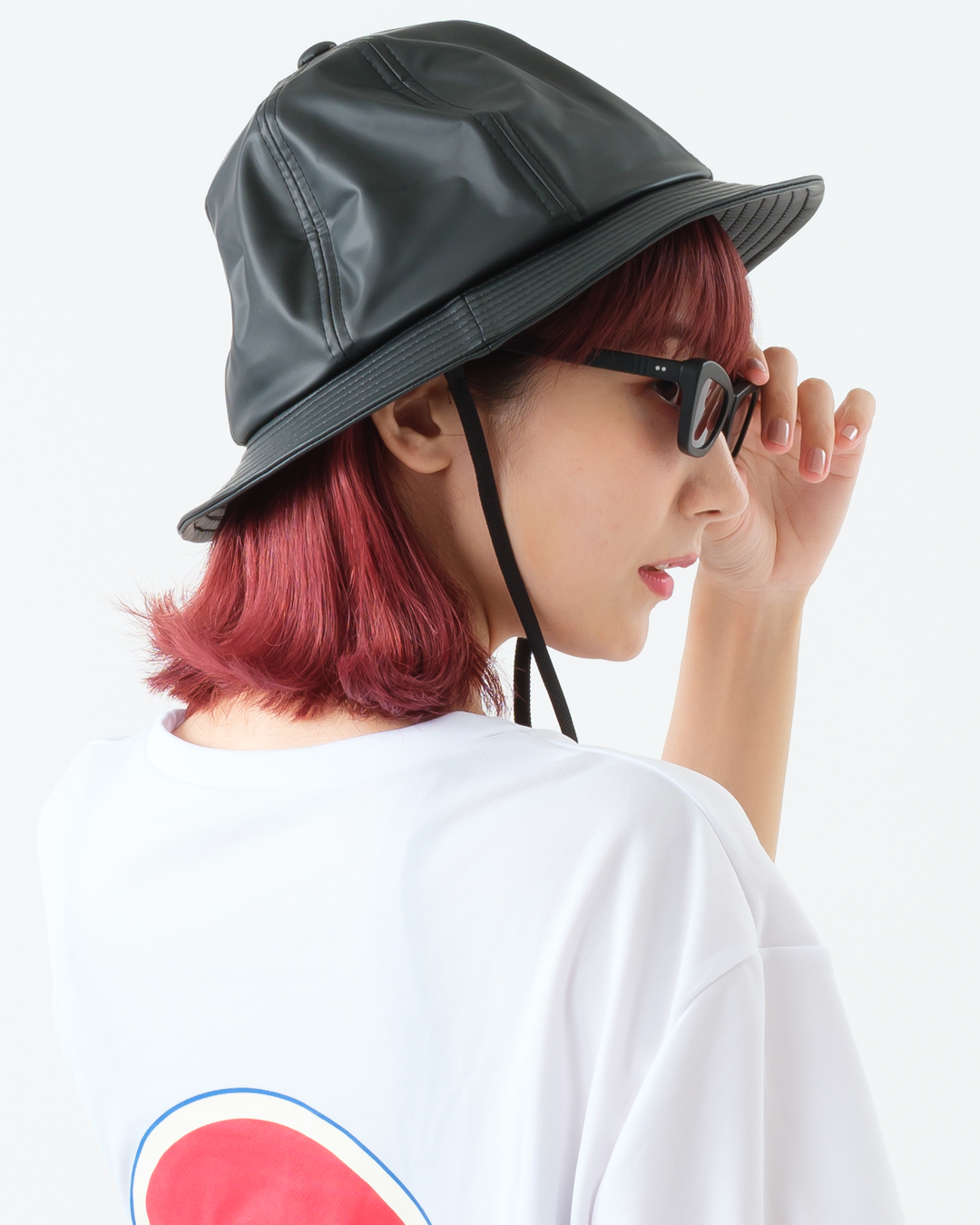 【POOLSIDER】Rubberized Metro Hat (PS-HG-001 BK-KW)