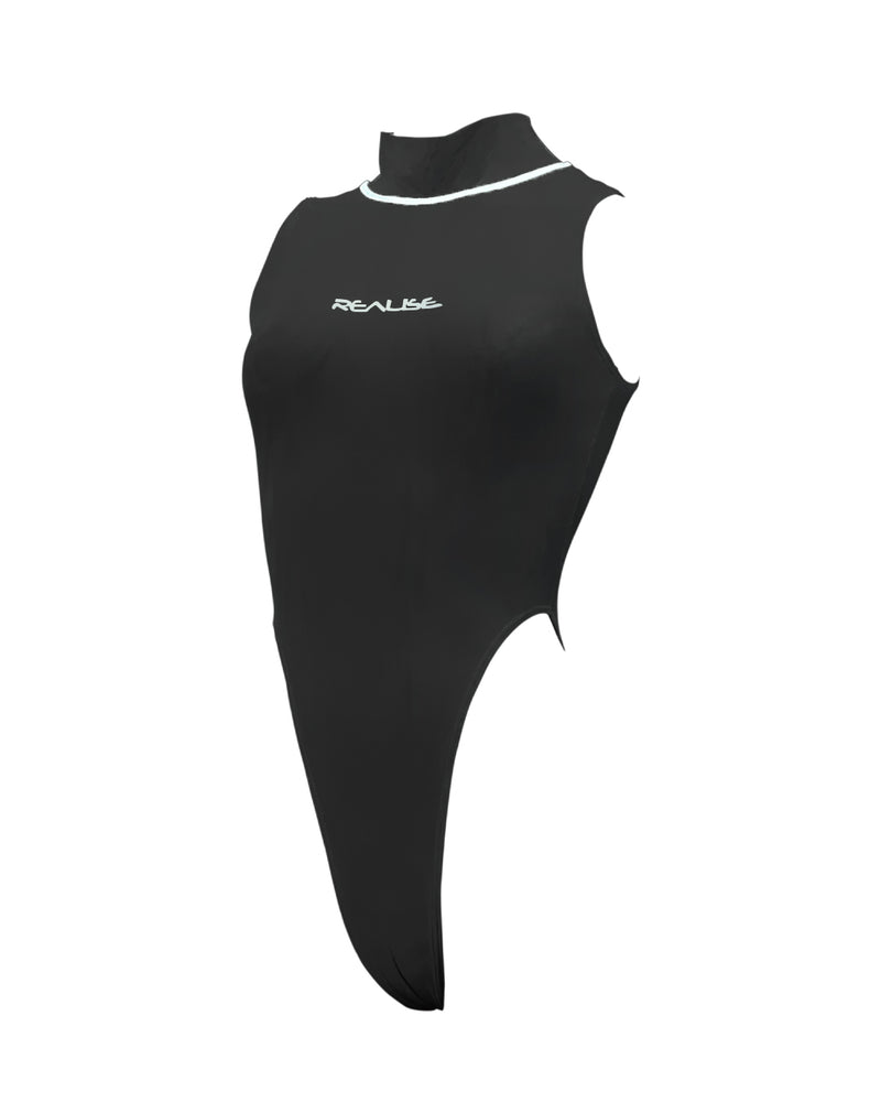 【REALISE】Hi neck high leg Swimsuit  (K-0303 KW)