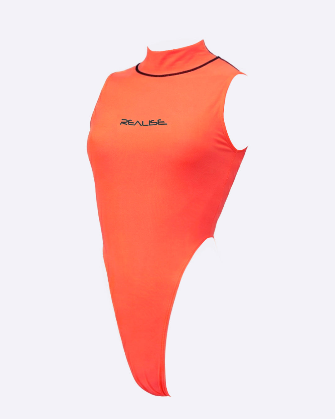 【REALISE】T-0303 Hi neck Thong back — Acid Coral extra image