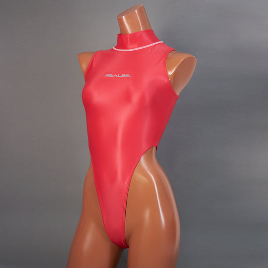 【REALISE】Hi neck Thong back Swimsuit  (T-0303 KW)