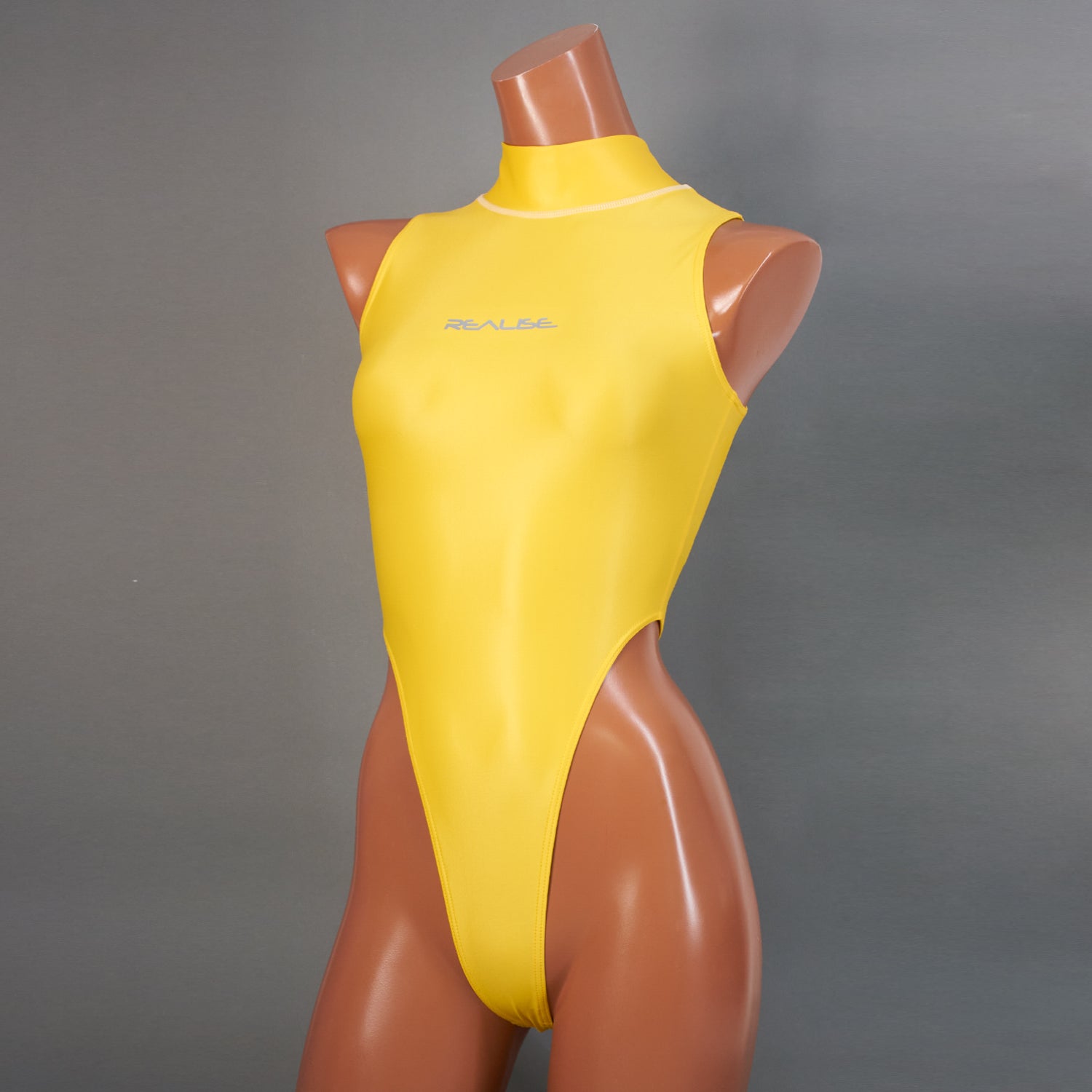 【REALISE】Hi neck Thong back Swimsuit  (T-0303 KW) extra image
