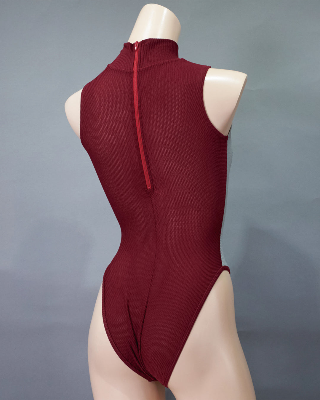 【REALISE】Hi neck Mesh Bodysuit  (N-0371MSH)