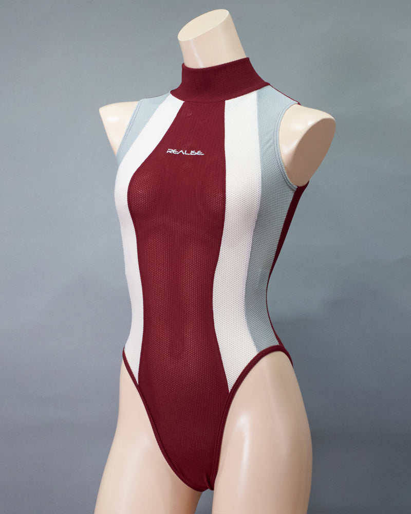 【REALISE】Hi neck Mesh Bodysuit  (N-0371MSH)